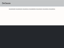 Tablet Screenshot of degauss.com